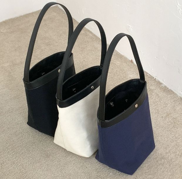バケットコンビキャンバストートバッグ