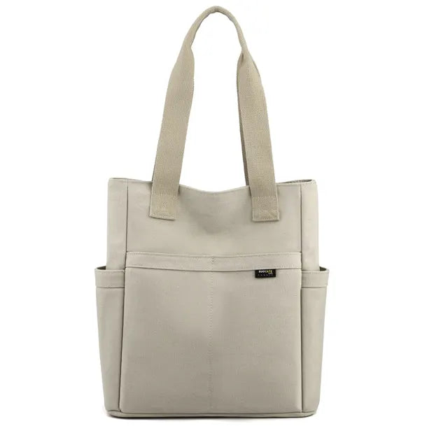 シティライトキャンバストートバッグのアイボリー