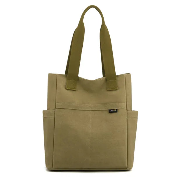 シティライトキャンバストートバッグのグリーン